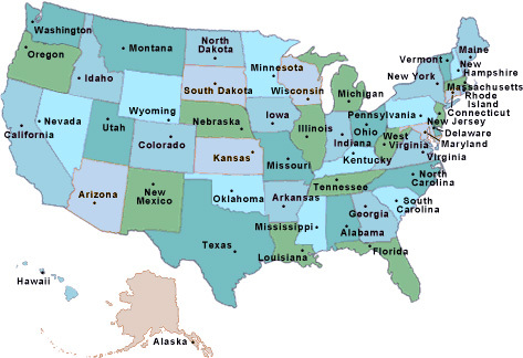 Map of United States